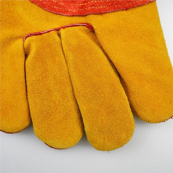 Work Safety Cow Two-layer Leather Argon Arc Leather Welding Gloves